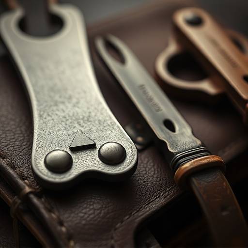 Close-up of vintage tailoring tools